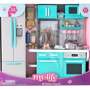 My Life As Kitchen Play Set For 18” Doll With 64 Pieces - All Factory Sealed